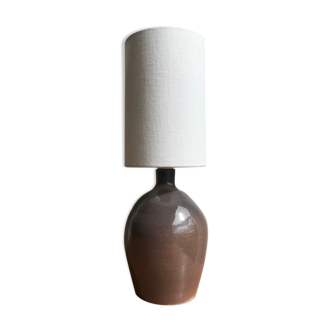 Purple ceramic lamp