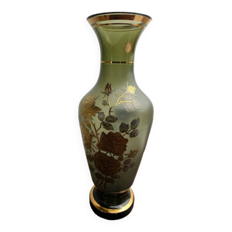Bohemian glass vase