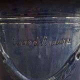 Vase d’Anduze émaillé bleu traditionnel – Modèle N°3