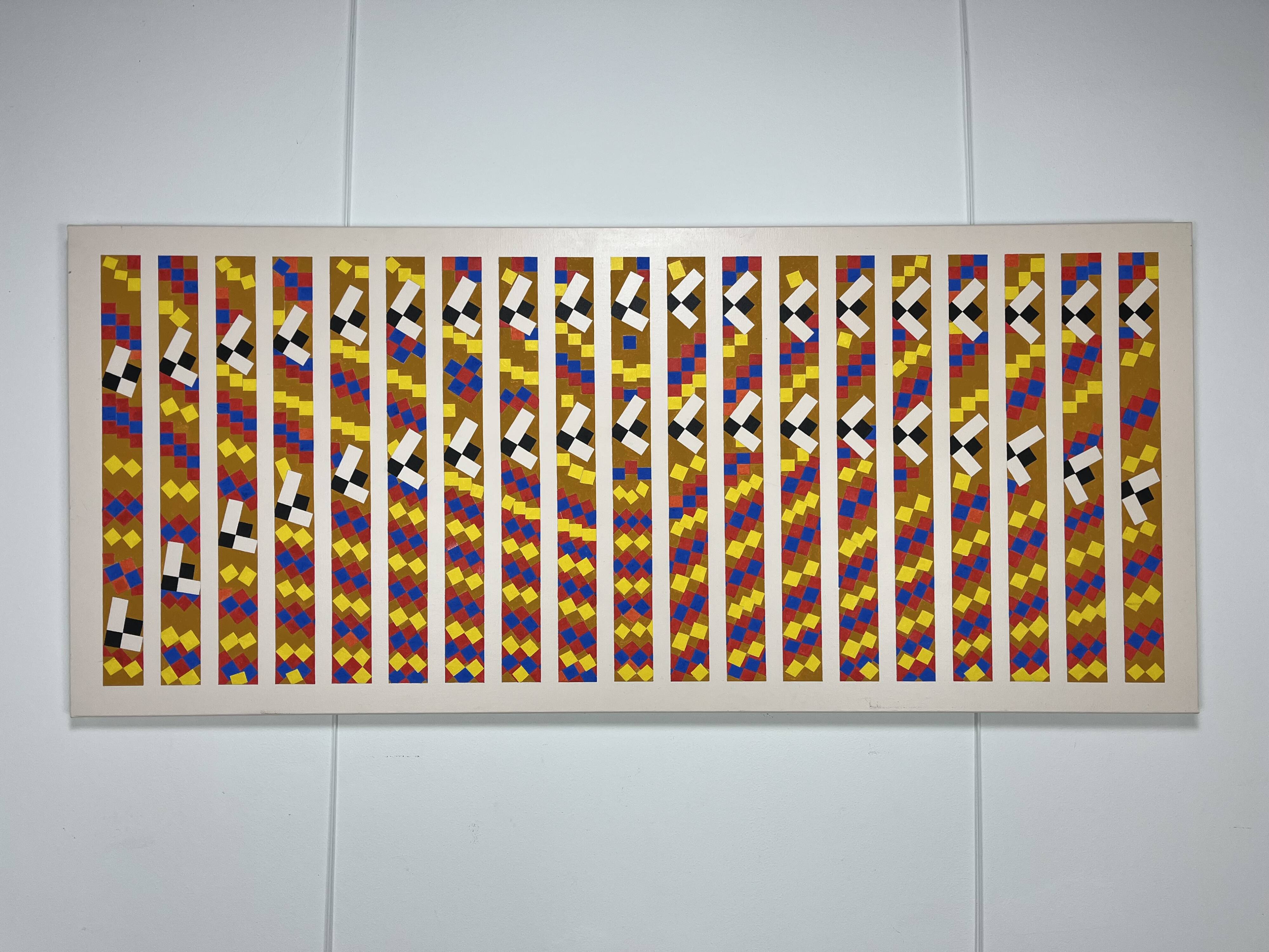 Unsigned XL contemporary art painting 195 cm