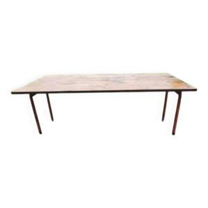 Table industrielle Fer - bois