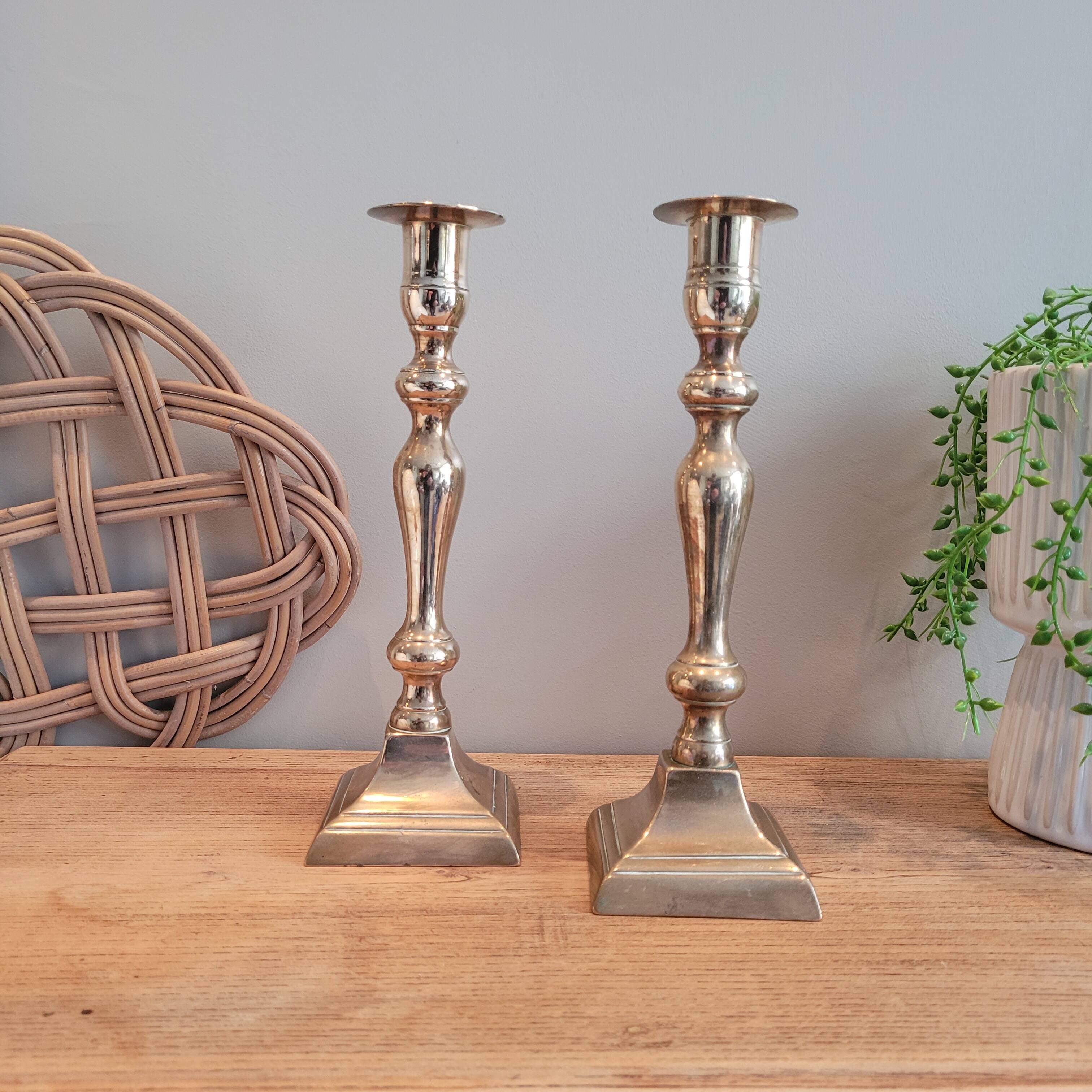 La Redoute x Selency pair of brass candle holders 01