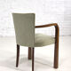 Pair of armchairs art deco 30/40 in wood and velvet