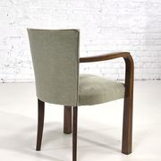 Pair of armchairs art deco 30/40 in wood and velvet