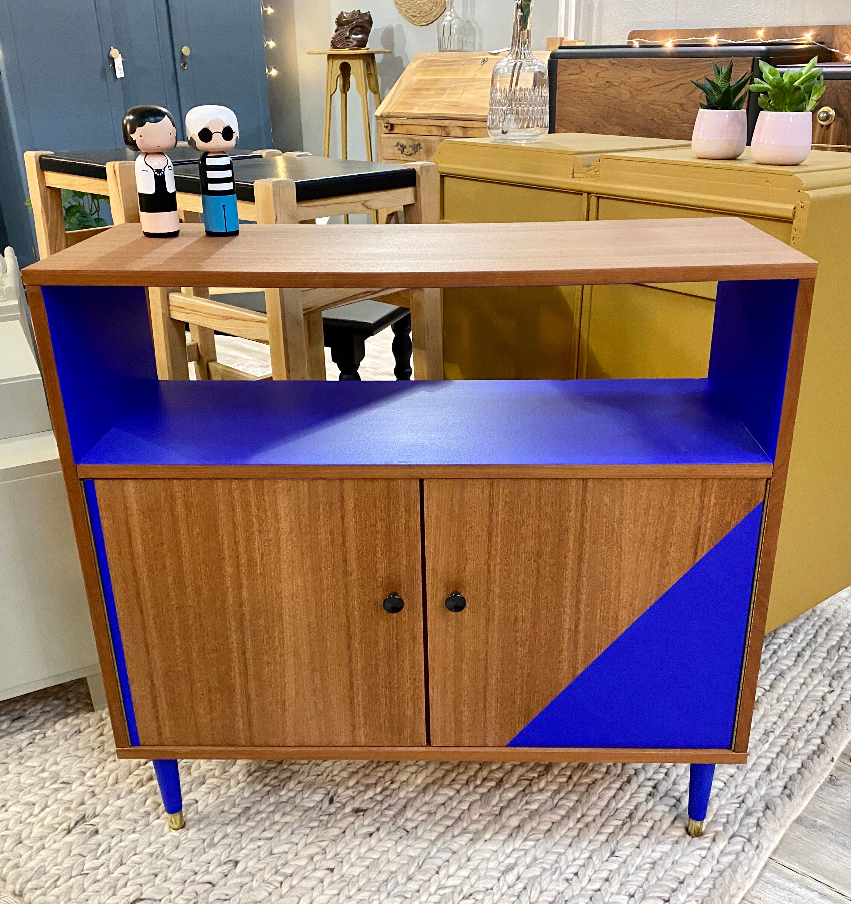 Meuble d’entrée bleu