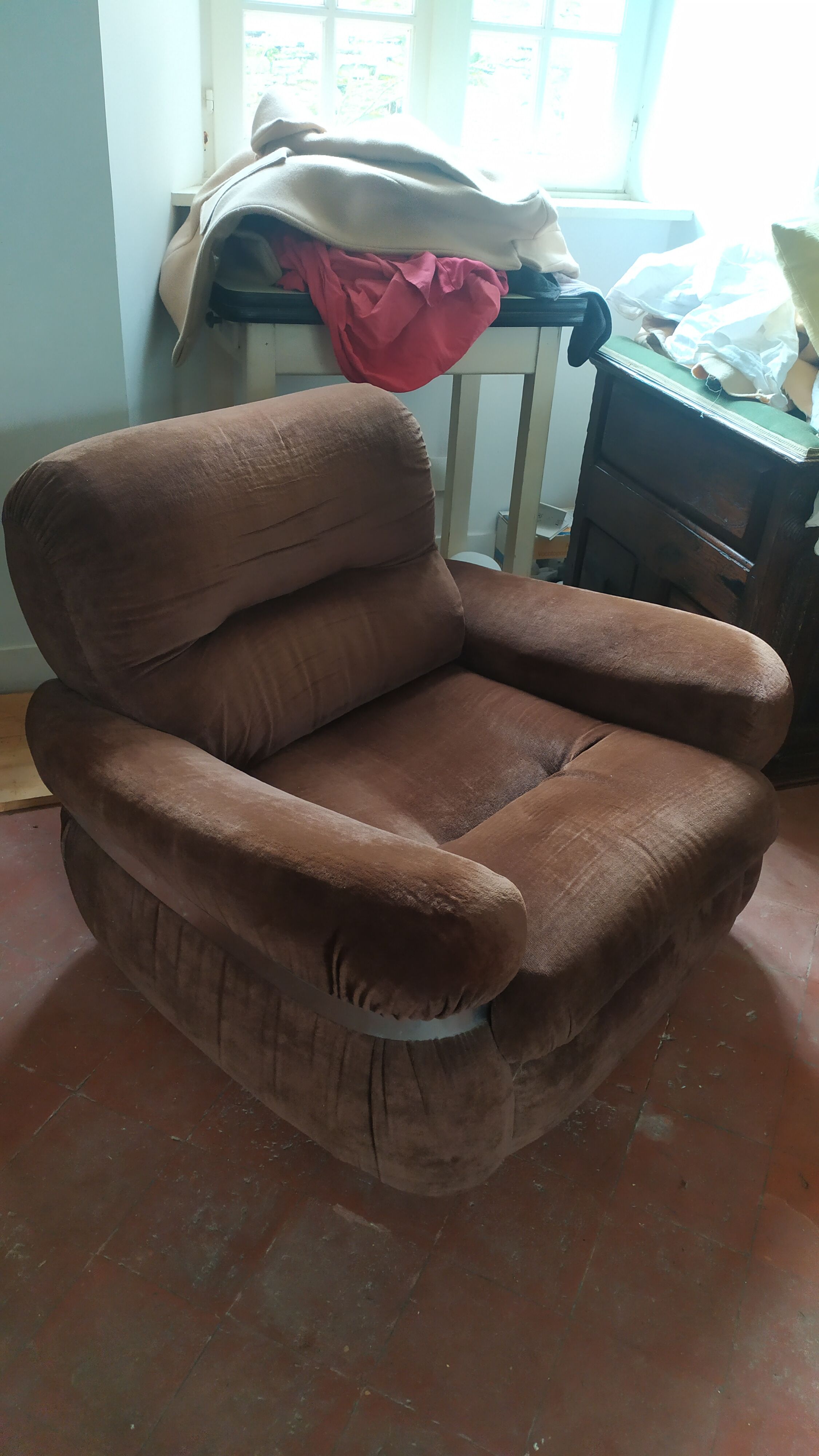 Canapé convertible et fauteuils 70s