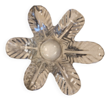 Crystal bowl Art Vannes France – floral design – 1950s–1970s