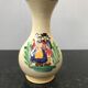 Ancient vase Quimper ceramics painted made a france vintage