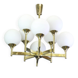 Sputnik chandelier by Kaiser, Germany, 1970s.