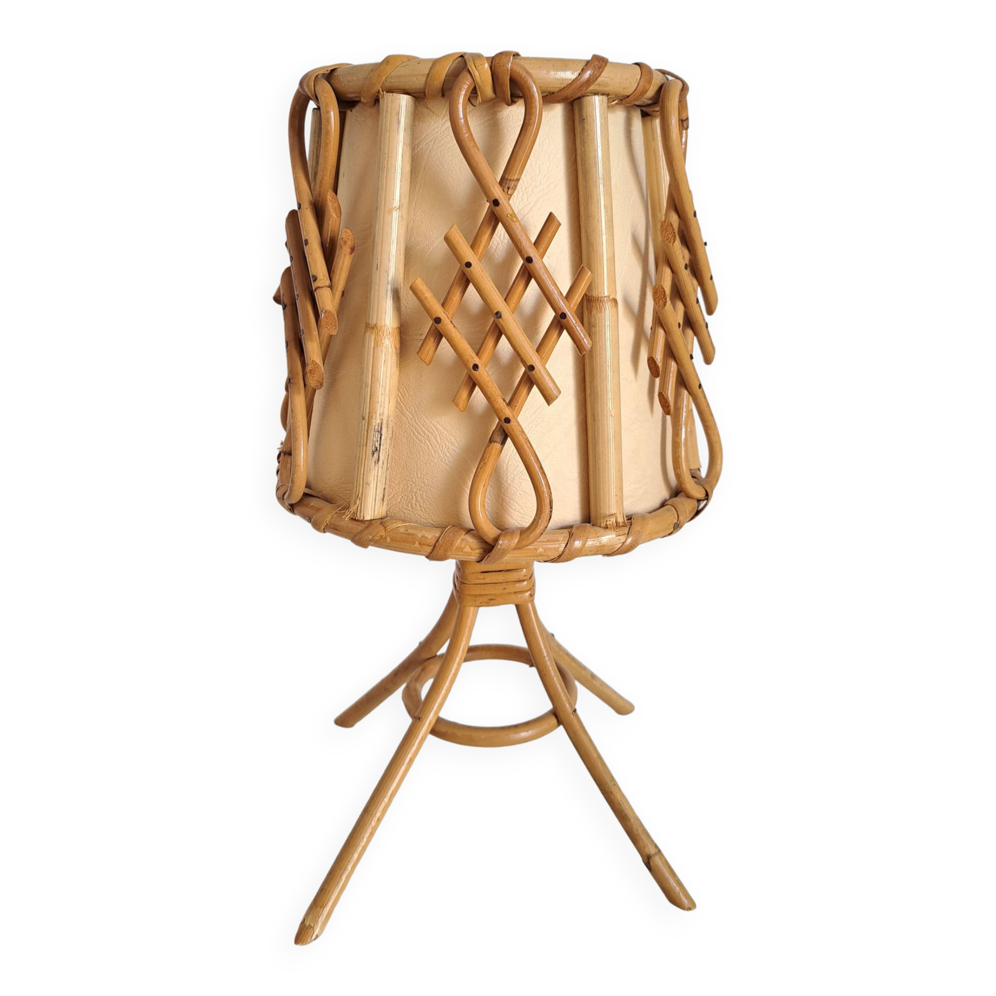 Bamboo bedside lamp