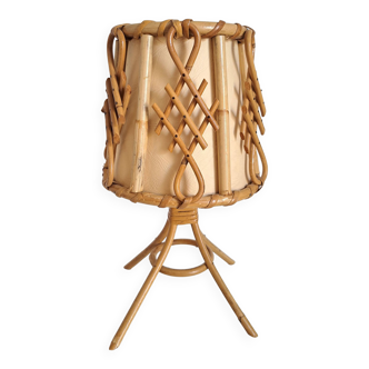 Bamboo bedside lamp