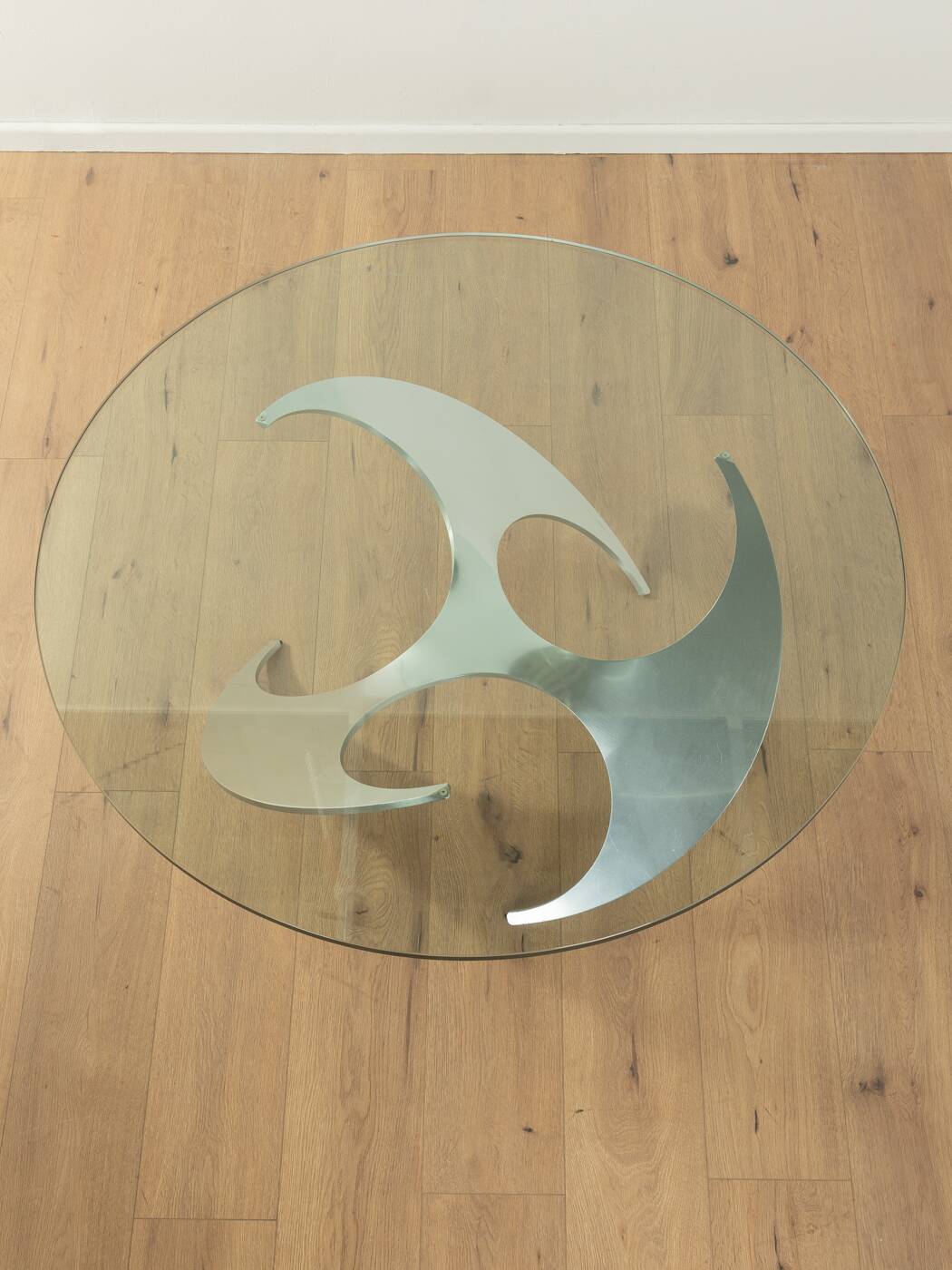 Propeller coffee table, Knut Hesterberg for Ronald Schmitt, vintage