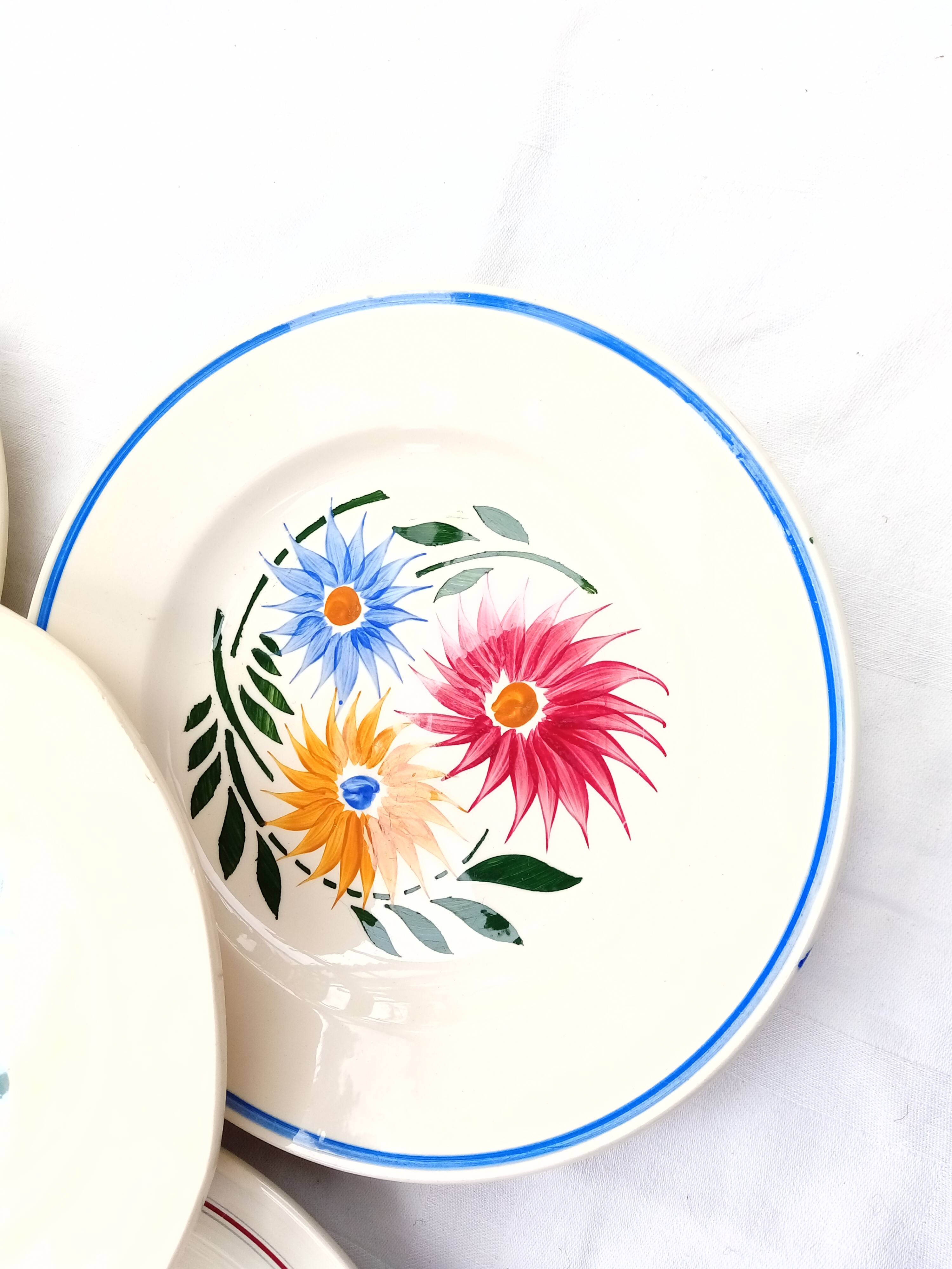 Assortment of 6 dinner plates