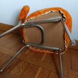 Pelfran orange fluffy chair