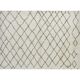 Moroccan Rug Made of Natural Cream and Light Brown Wool