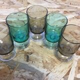 Foot glasses set of 5