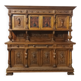 Renaissance two-part walnut sideboard