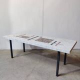 Table basse vintage mosaïque
