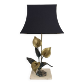 Bronze floral lamp 1970