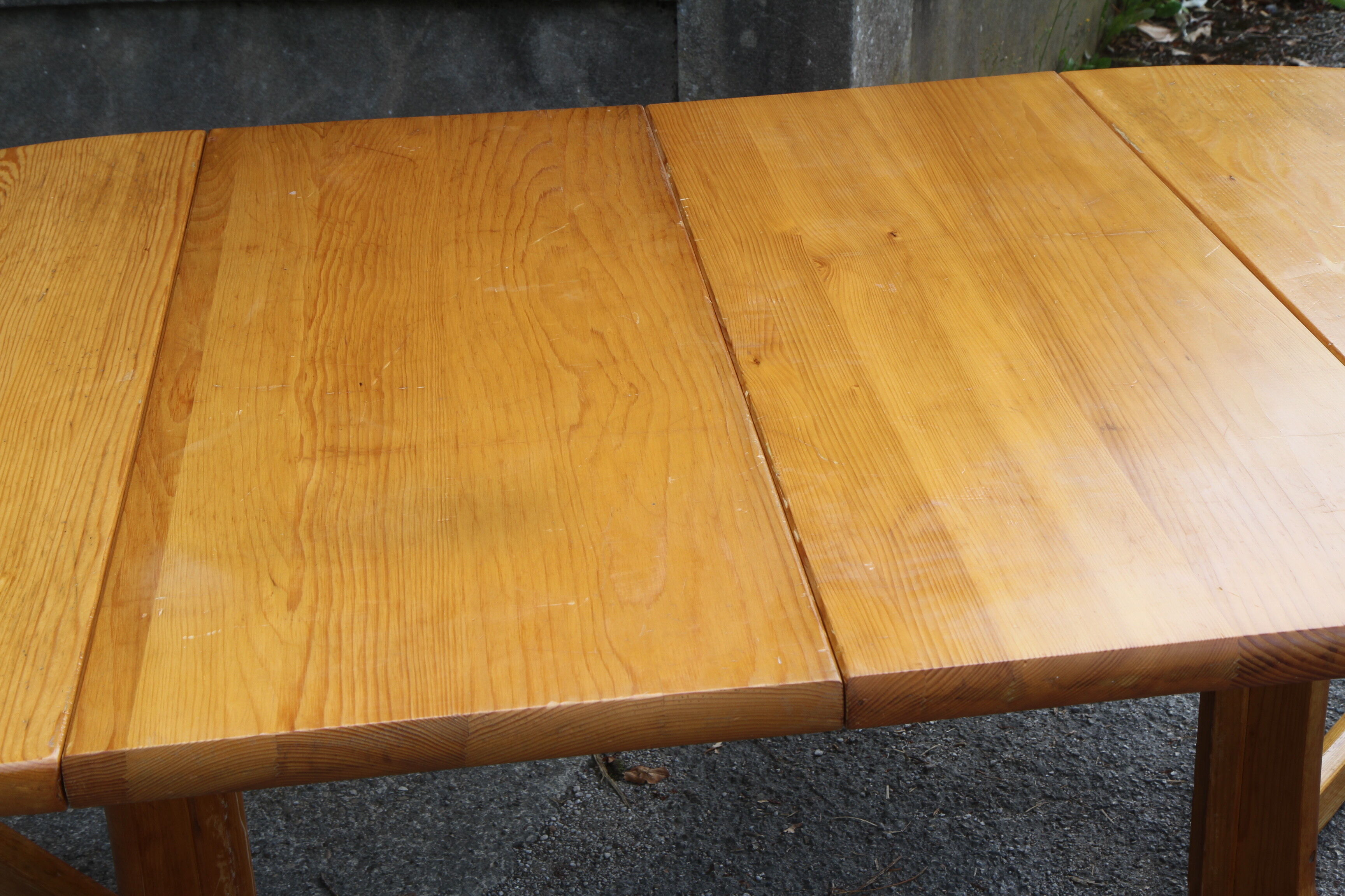 200cm pine expandable dining table