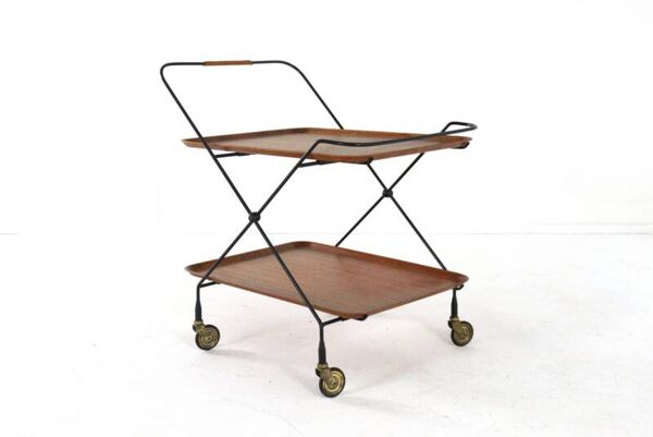 Paul Nagel pour le chariot JIE Gantofte - design du milieu du siècle