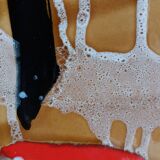 Fruit bowl, ceramic dish Vercor Vallauris style 60s 70s