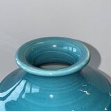 Turquoise blue vase H25.5