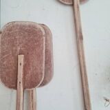 Antique single wooden paddle