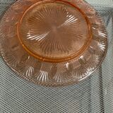 Pink bell, vintage glass, Jeannette