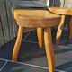 Paire de tabourets tripodes