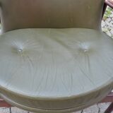 Ib Kofod Larsen for Fröscher Sitform olive leather Lounge Chair