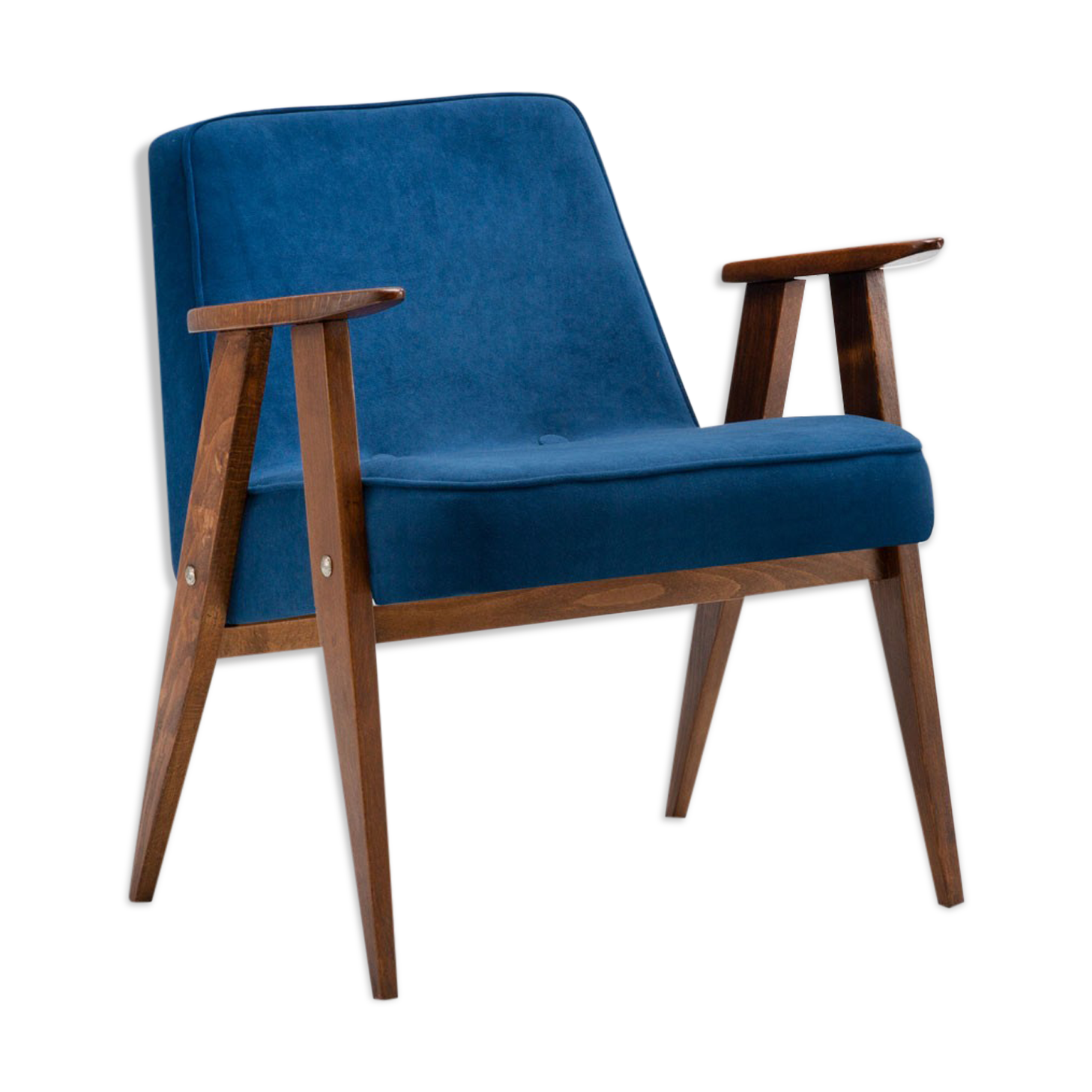 366 armchair / indigo velor