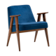 366 armchair / indigo velor