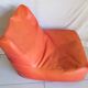 Armchair skaï orange 70s vintage