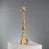 Candélabre ancien en bois sculpté et doré, Italie, XIXe siècle