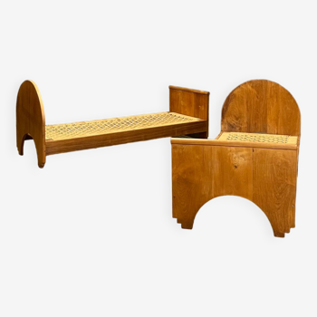 Teak sofa beds 70´s