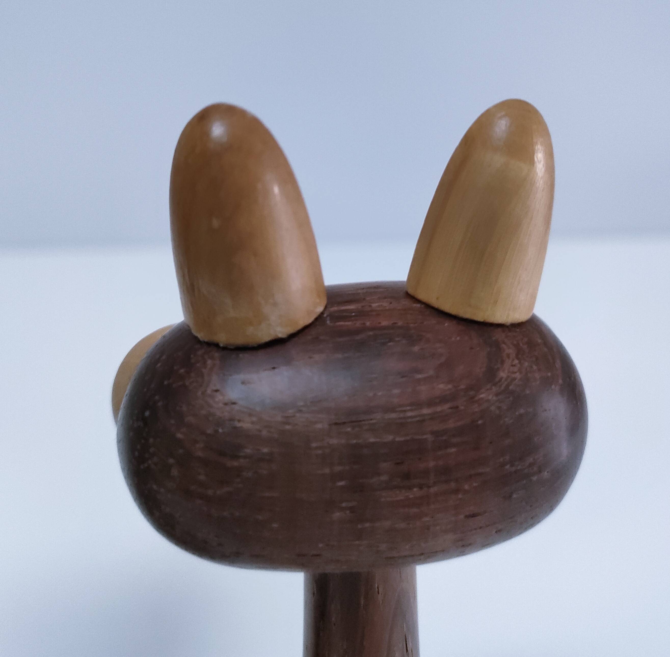 Deux chats bois design scandinave années 60 Laurids Lonborg