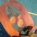 Letter holder range mail carved wooden decoration fruits