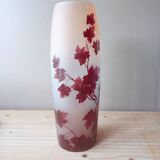 Legras vase ruby series Clisson model