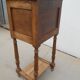 Antique bedside table, made of solid walnut.