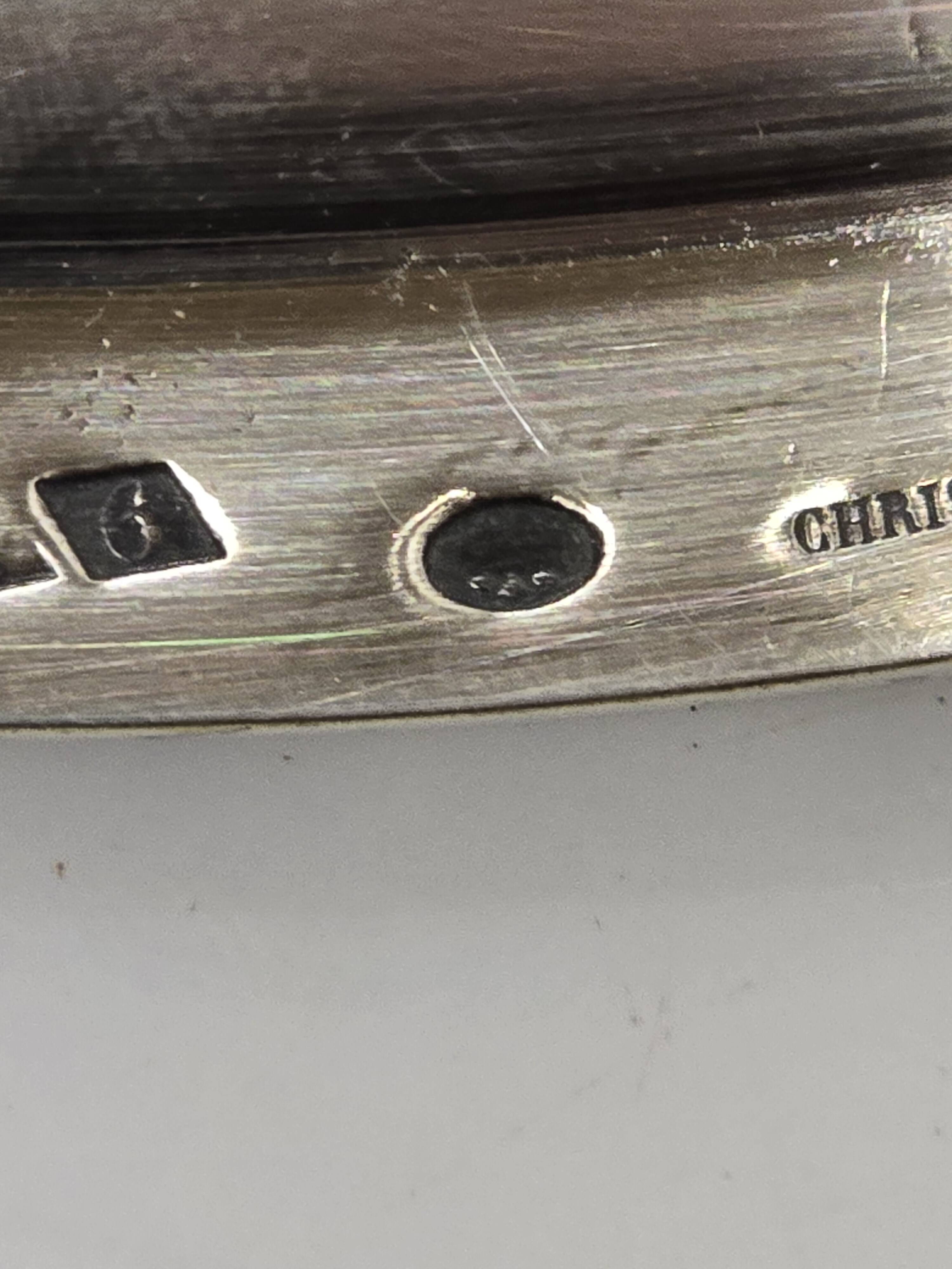 Old Christofle hollow dish in silver metal early 20th century