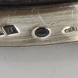 Old Christofle hollow dish in silver metal early 20th century