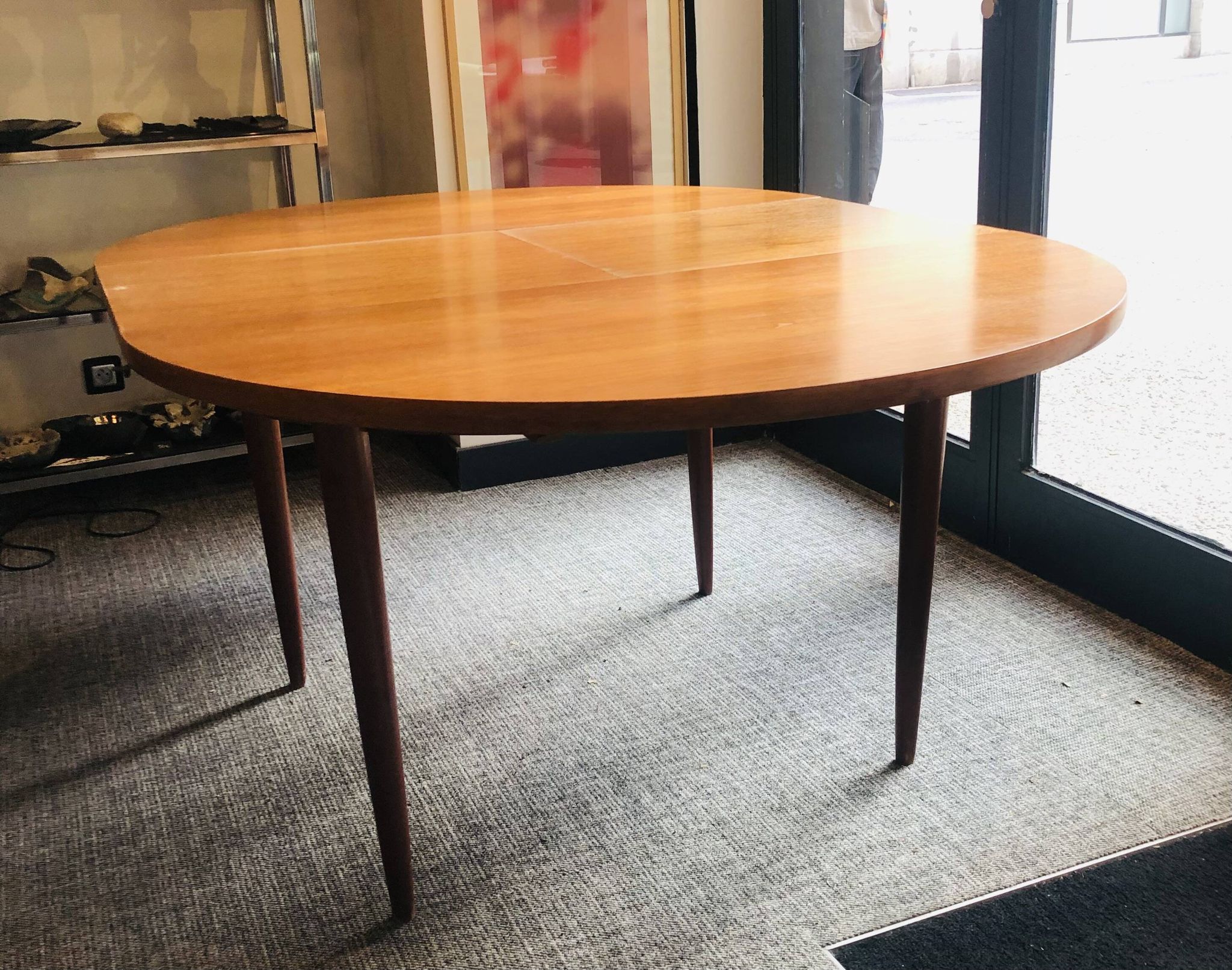 Beautiful round teak table.