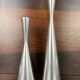 Suite de bougeoirs diabolo Ikea vintage aluminium