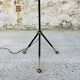 Vintage floor lamp, brass decorations, tripod legs circa 1960's