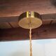 Vintage chiseled glass pendant light