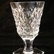 9 water glasses in crystal cut with diamond tip cristallerie de lorraine