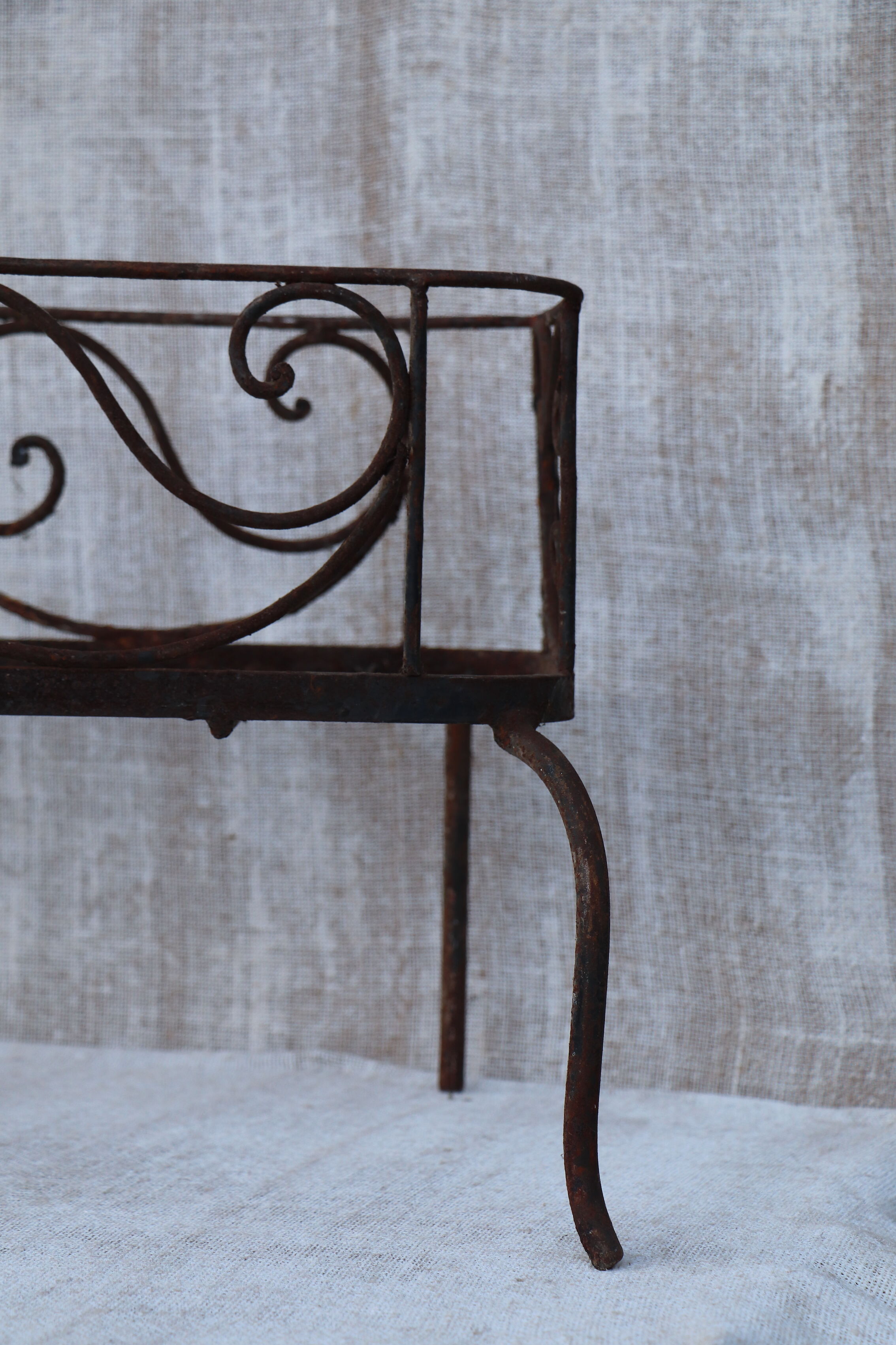 Wrought iron planter 1900