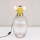 Mid-Century Modern Blown Glass and Brass Table Lamp Lumica Spain, 1970