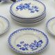 Service of 12 dessert plates, Sarreguemines / Digoin, DONON, vintage, old